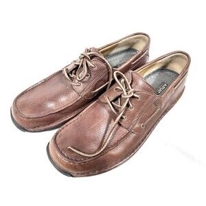 Red Wing Shoes Men's Kenora Brown 12B Leather Boat Loafers Comfort